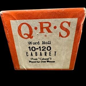 Cabaret QRS Player Piano Roll 10-120
